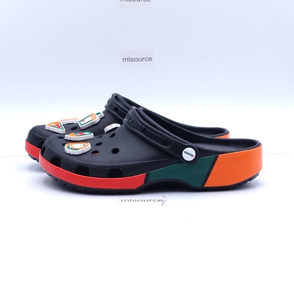CROCS Shoes - NEW Crocs x 7Eleven Classic Clogs 208272-001 Black/Orange